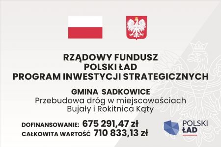 Przebudowa dróg w miejscowościach Bujały i Rokitnica Kąty