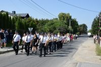 Przemarsz Orkiestry Dętej OSP w Lubani